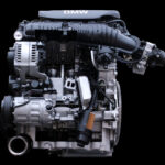 Fotografiert ist der BMW 4-Zylinder Motor als Schnittmodell
