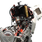 Schnittmodell (cut off) der Motor-Getriebe Einheit des BMW Motorrades S 1000 RR von 2009