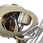 Scheinwerfer einer Simson SR2 im Schnitt mit Tacho und Kabeln